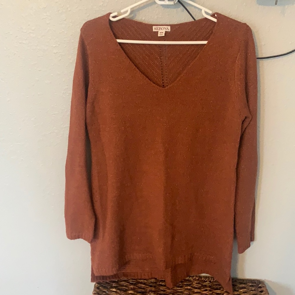 Long sleeve sweater with pretty back detail